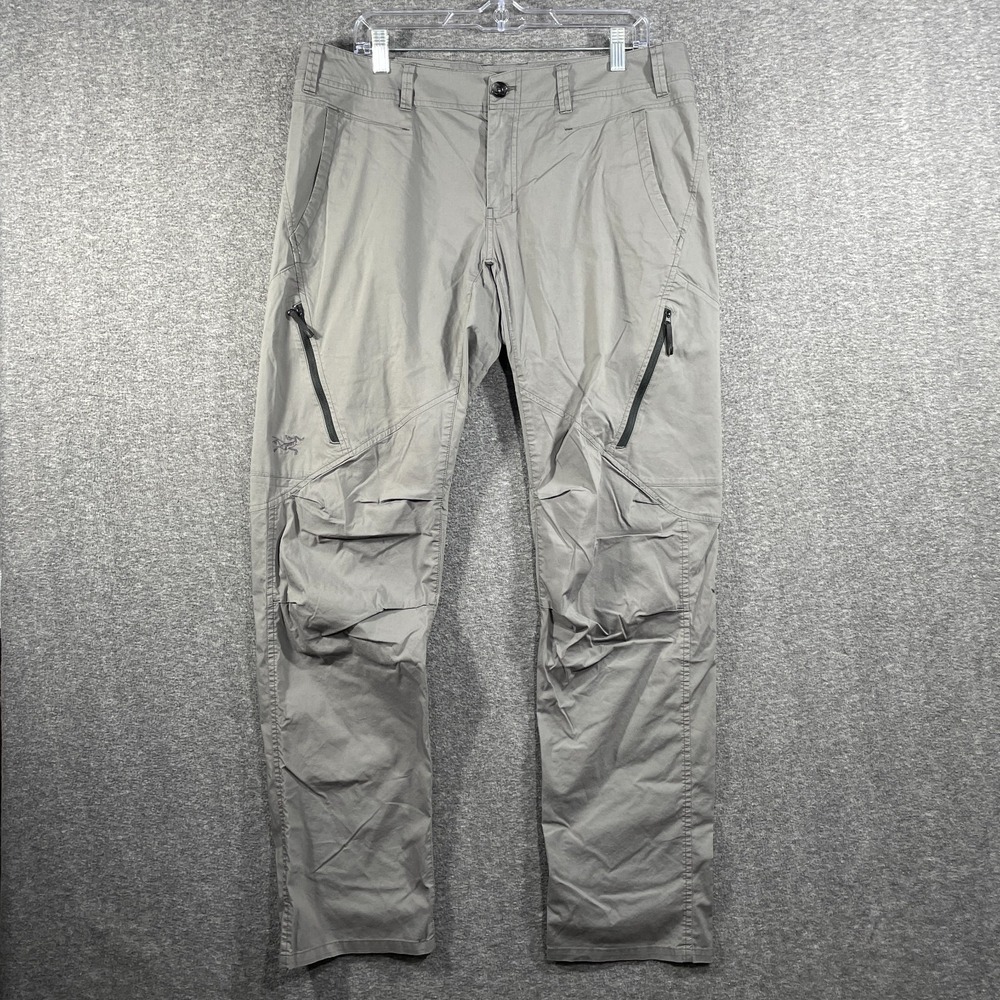 Arcteryx Pants Men 36x33 Stowe Cargo Trim Fit Hiking Lightweight Outdoors Gray